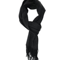 Black Patterned Scarf