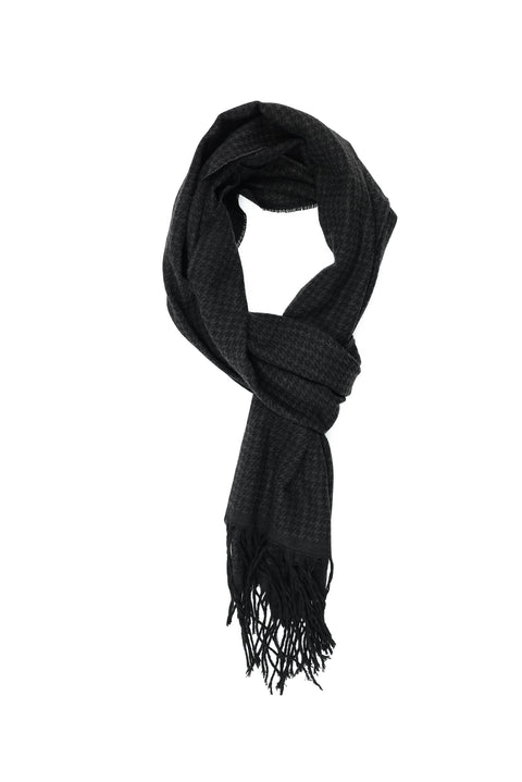 Black Patterned Scarf