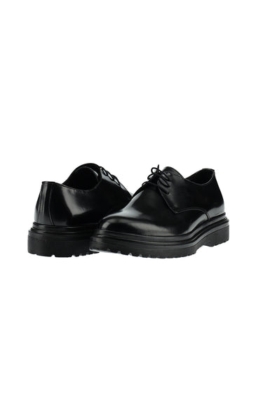 Siyah Sneaker Rugan Deri Ayakkabı