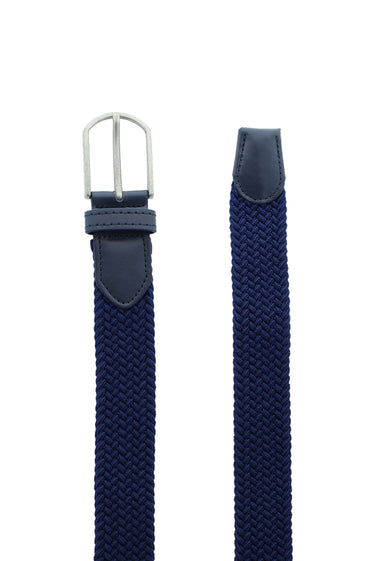 Orta Lacivert Örgü Spor Kemer