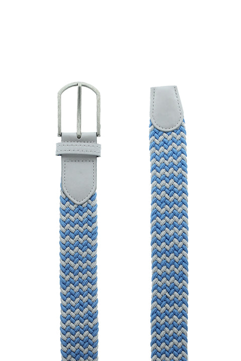 İndigo Melanj Örgü Spor Kemer