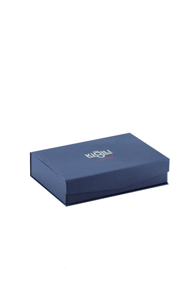 Koyu Lacivert 3'lü Kravat & Mendil & Bileklik Seti