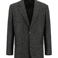 Orta Antrasit Slim Fit Dar Kesim Yünlü Klasik Ceket