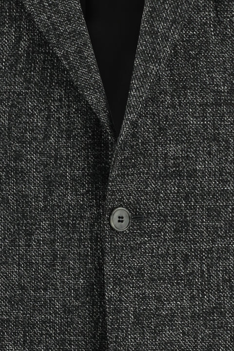 Orta Antrasit 7 Drop Slim Fit Dar Kesim Yünlü Klasik Ceket