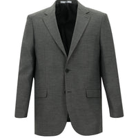 Orta Füme 7 Drop Slim Fit Dar Kesim Yünlü Klasik Desenli Ceket
