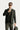 Koyu Haki Slim Fit Dar Kesim Yünlü Klasik Desenli Ceket