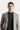 Açık Vizon Slim Fit Dar Kesim Yünlü Klasik Desenli Ceket