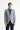 Orta Lacivert Slim Fit Dar Kesim Desenli Gofre Ceket