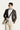 Koyu Kahve Super Slim Fit Ekstra Dar Kesim Klasik Desenli Ceket