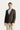 Koyu Kahve Super Slim Fit Ekstra Dar Kesim Klasik Desenli Ceket