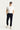  Koyu Lacivert Slim Fit Dar Kesim Beli Lastikli İpli Likralı Pantolon