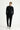 Siyah Slim Fit Dar Kesim Likralı Kadife Pantolon