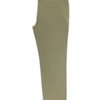 Light Beige Regular Fit Standard Cut Lycra Velvet Trousers