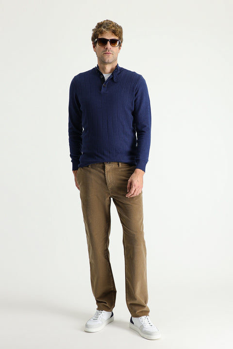 Taba 6 Drop Regular Fit Standart Kesim Likralı Kadife Pantolon