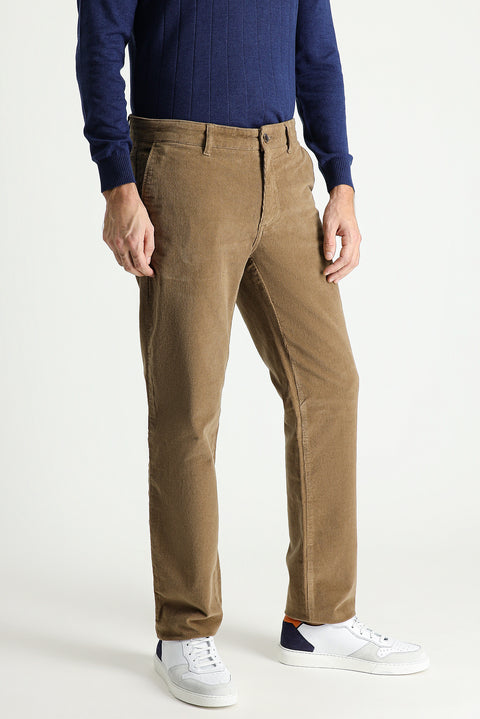 Men's Slim Fit Stretchy Velvet Trousers