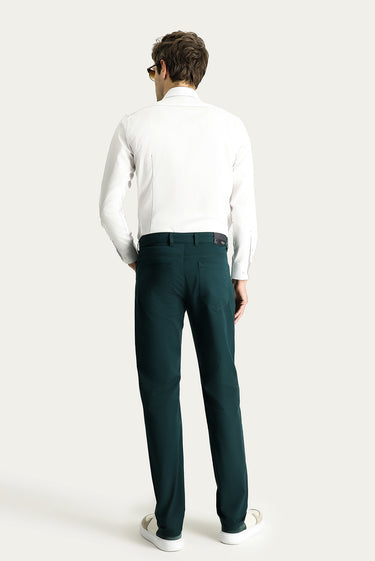 Koyu Yeşil Regular Fit Pamuk Kanvas / Chino Pantolon