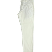 White Slim Fit Stretch Canvas / Chino Trousers