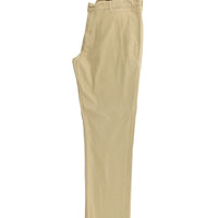 Camel Regular Fit Standard Cut Lycra Canvas / Chino Trousers