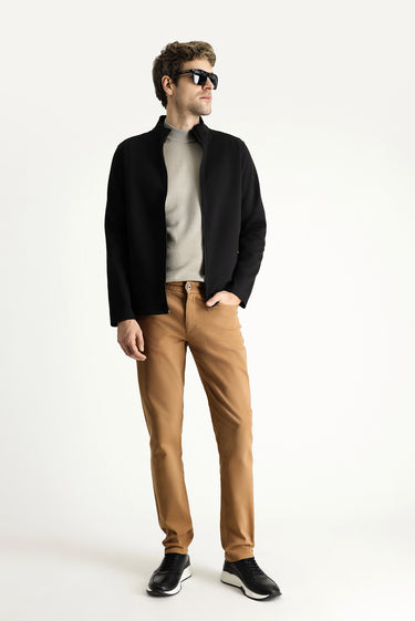 Taba Slim Fit Dar Kesim Likralı Kanvas / Chino Pantolon