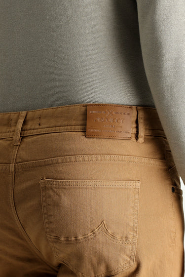 Taba Slim Fit Dar Kesim Likralı Kanvas / Chino Pantolon