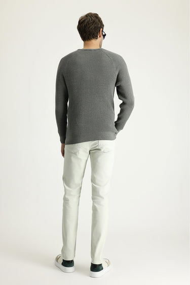 Taş Slim Fit Dar Kesim Likralı Kanvas / Chino Pantolon