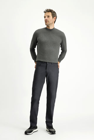  Orta Füme 6 Drop Regular Fit Standart Kesim Likralı Kanvas / Chino Pantolon