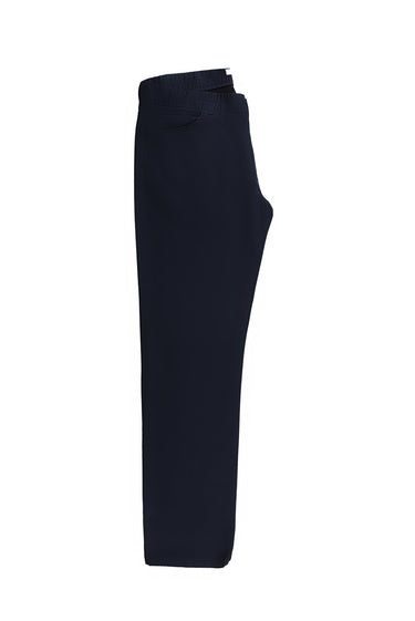 Koyu Lacivert Regular Fit Likralı Kanvas / Chino Pantolon