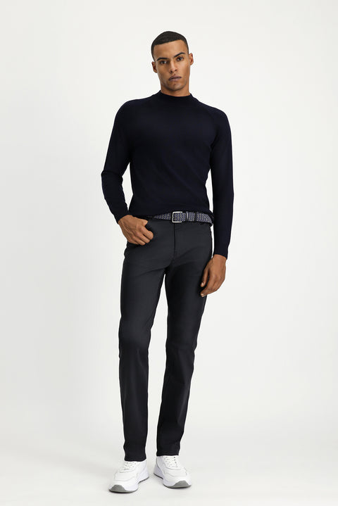 Orta Antrasit 7 Drop Slim Fit Dar Kesim Likralı Kanvas / Chino Pantolon