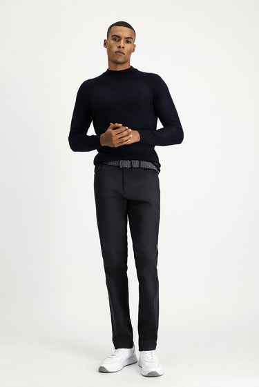  Orta Antrasit Slim Fit Dar Kesim Likralı Kanvas / Chino Pantolon