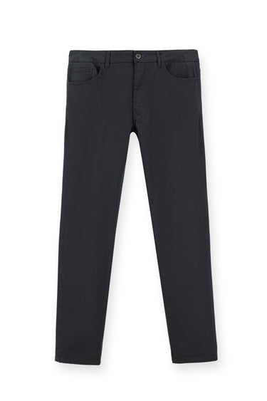Orta Antrasit Regular Fit Likralı Kanvas / Chino Pantolon