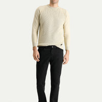 Black Regular Fit Standard Cut Lycra Canvas / Chino Trousers