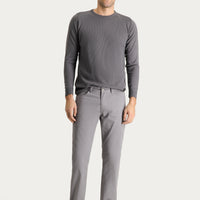 Bulut Gri Regular Fit Likralı Kanvas / Chino Pantolon