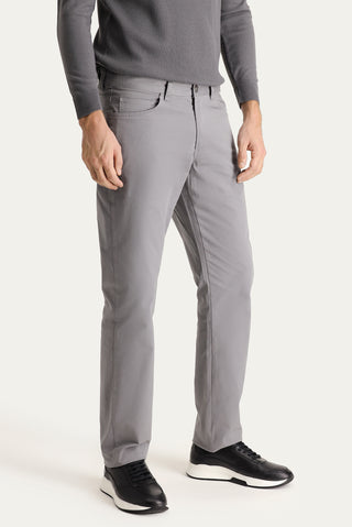  Bulut Gri 6 Drop Regular Fit Standart Kesim Likralı Kanvas / Chino Pantolon