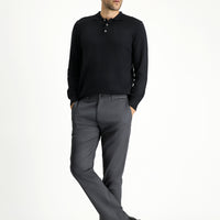 Orta Füme Regular Fit Likralı Kanvas / Chino Pantolon
