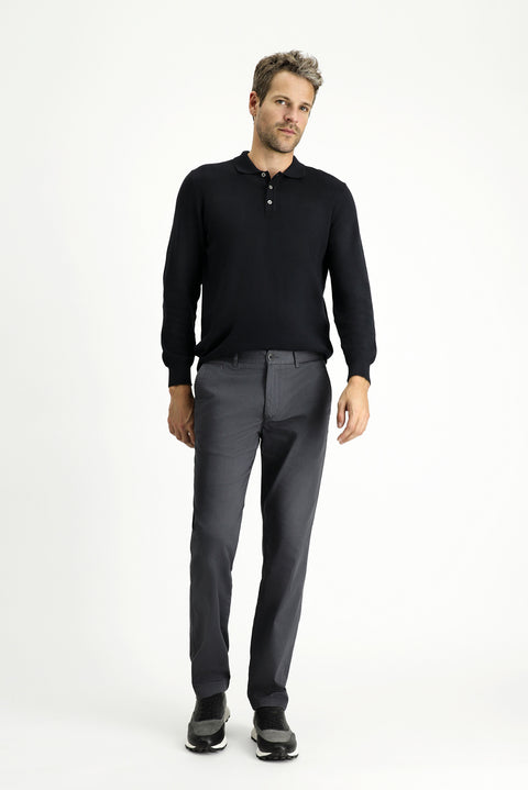 Orta Füme 6 Drop Regular Fit Standart Kesim Likralı Kanvas / Chino Pantolon