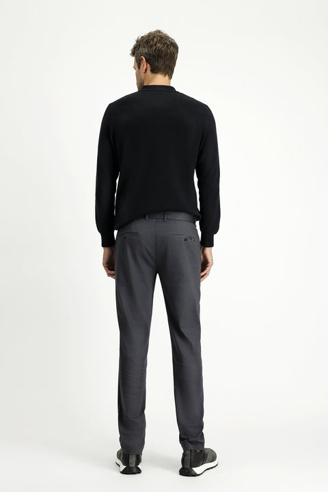 Orta Füme 6 Drop Regular Fit Standart Kesim Likralı Kanvas / Chino Pantolon