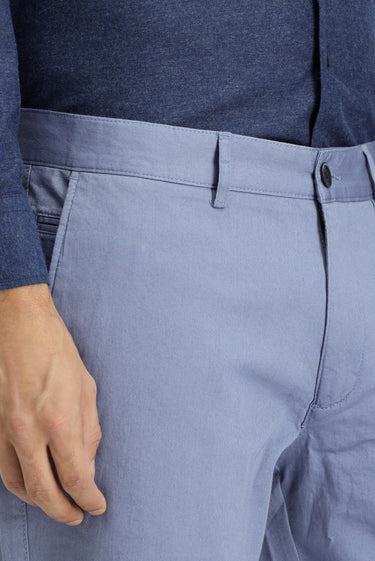  Havacı Mavi Relaxed Fit Rahat Kesim Likralı Kanvas / Chino Pantolon