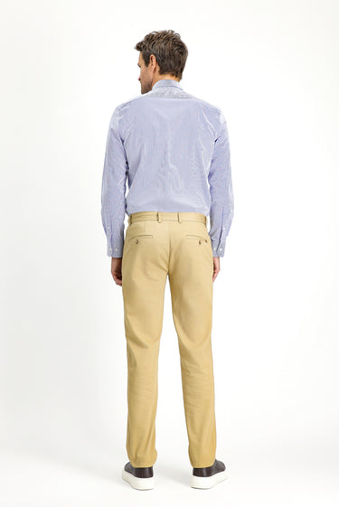  Açık Bej Regular Fit Likralı Kanvas / Chino Pantolon
