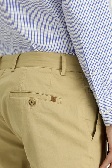 Açık Bej Slim Fit Dar Kesim Likralı Kanvas / Chino Pantolon