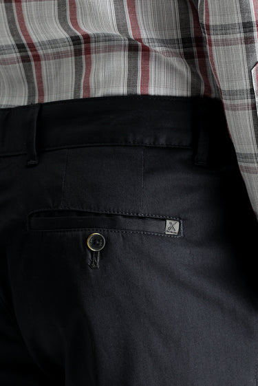 Orta Antrasit Regular Fit Likralı Kanvas / Chino Pantolon
