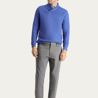 Orta Gri Slim Fit Dar Kesim Likralı Saten Kanvas / Chino Pantolon