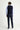  Koyu Lacivert Slim Fit Dar Kesim Likralı Saten Kanvas / Chino Pantolon