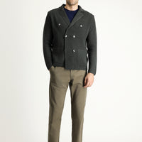 Dark Mink Regular Fit Standard Cut Lycra Sateen Canvas / Chino Trousers