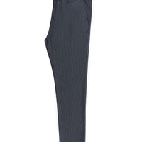 Koyu Mavi  Regular Fit Desenli Likralı Kanvas / Chino Pantolon
