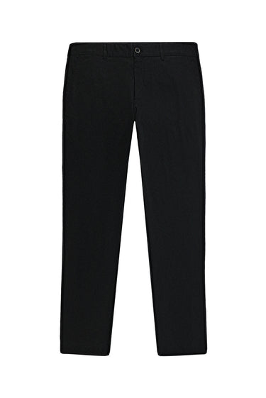 Siyah 7 Drop Slim Fit Dar Kesim Likralı Kanvas / Chino Pantolon
