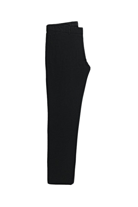 Black Slim Fit Stretch Canvas / Chino Trousers