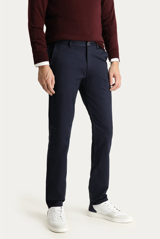  Orta Lacivert 6 Drop Regular Fit Standart Kesim Likralı Kanvas / Chino Pantolon
