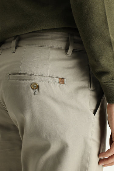 Açık Vizon 7 Drop Slim Fit Dar Kesim Likralı Kanvas / Chino Pantolon