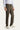 Koyu Vizon Slim Fit Dar Kesim Beli Lastikli İpli Likralı Örme Kanvas / Chino Pantolon