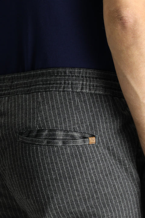 Koyu Füme Regular Fit Standart Kesim Slımfıt Beli Bağcıklı Pantolon